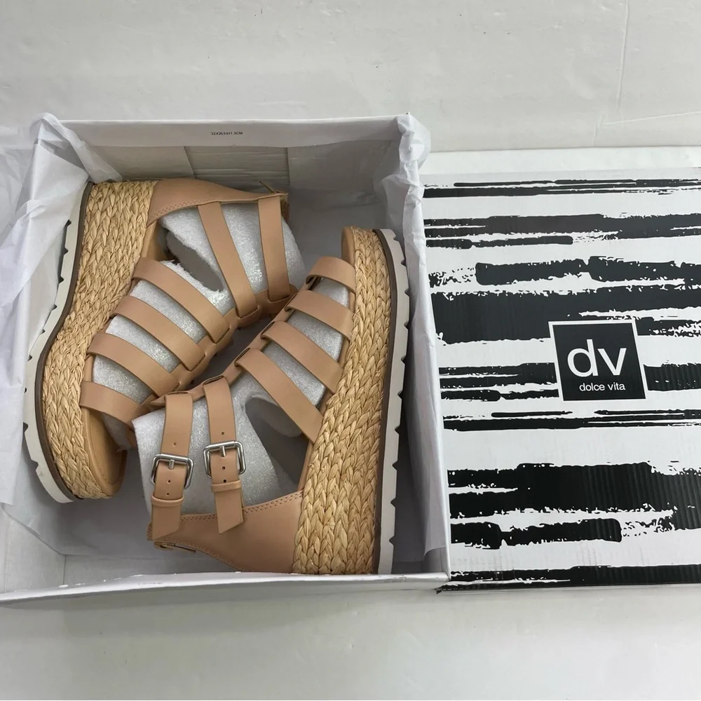 DV by Dolce Vita Breva Caged Platform Fisherman Espadrille Sandals‎ - Picture 3 of 13